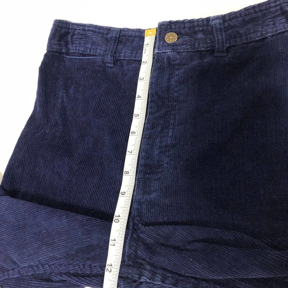 Sears Vintage Womens Size 12 Navy Blue Corduroy Pants 26" Waist Bootcut Boho - Picture 8 of 11